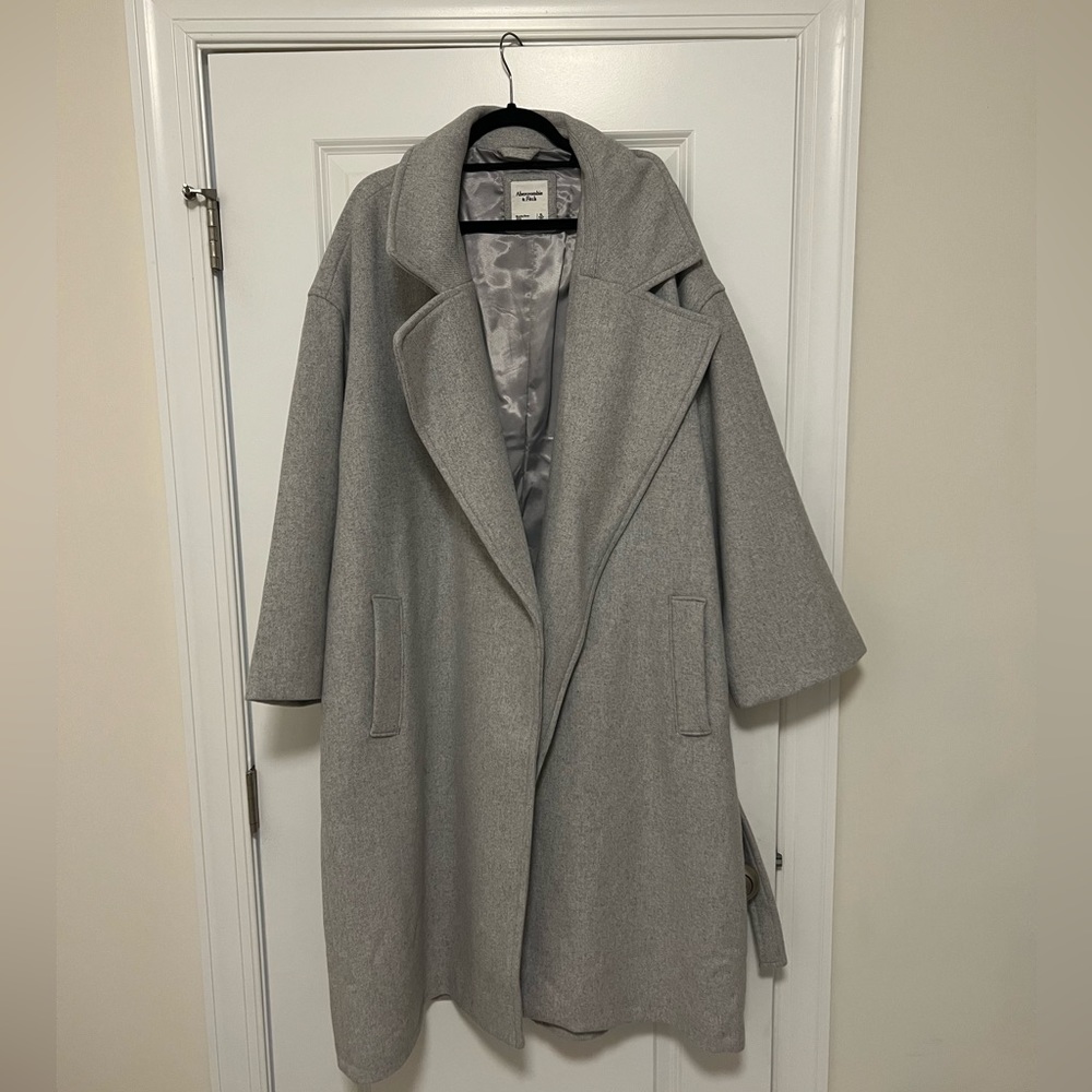 Abercrombie & Fitch Wool-Blend Blanket Coat
